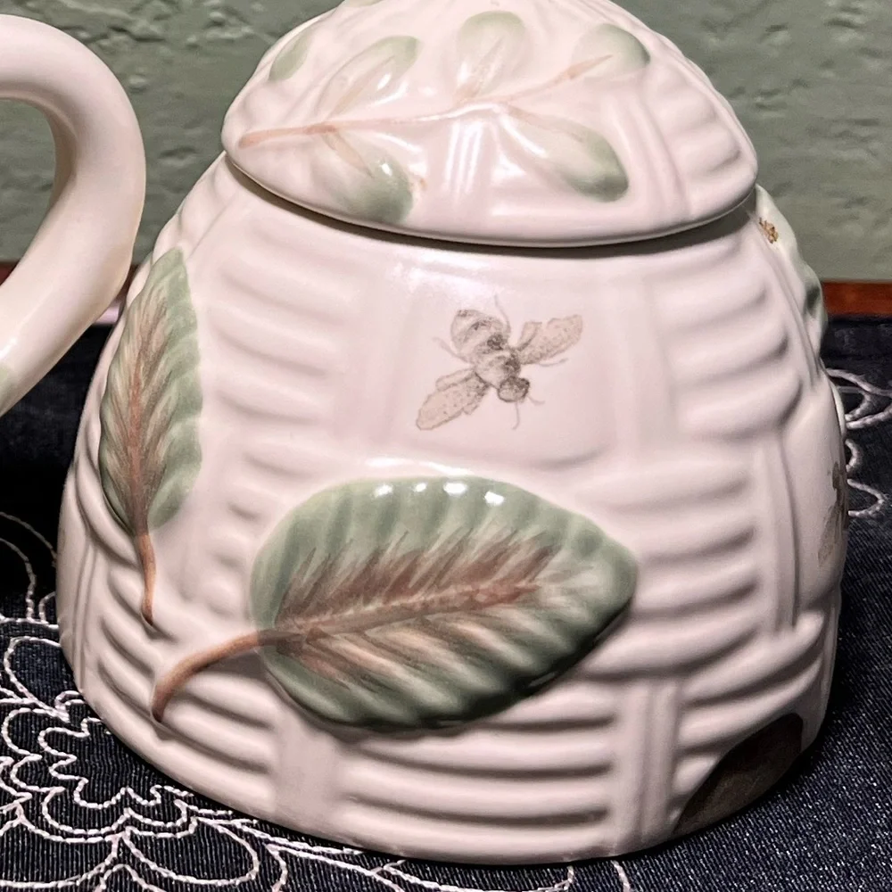 Vintage Pfaltzgraff Naturewood Mini Creamer & Sugar Bowl Set